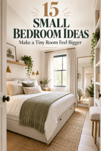 Read more about the article Small Bedroom Ideas: 15 Ways to Make a Tiny Room Feel Bigger
