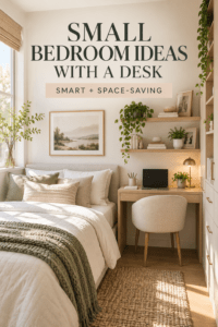 Read more about the article Small Bedroom Ideas With a Desk: 15 Smart Workspace Solutions