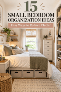 Read more about the article Small Bedroom Organization Ideas: 15 Easy Ways to Reduce Clutter