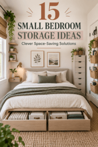 Read more about the article Small Bedroom Storage Ideas: 15 Clever Space-Saving Solutions