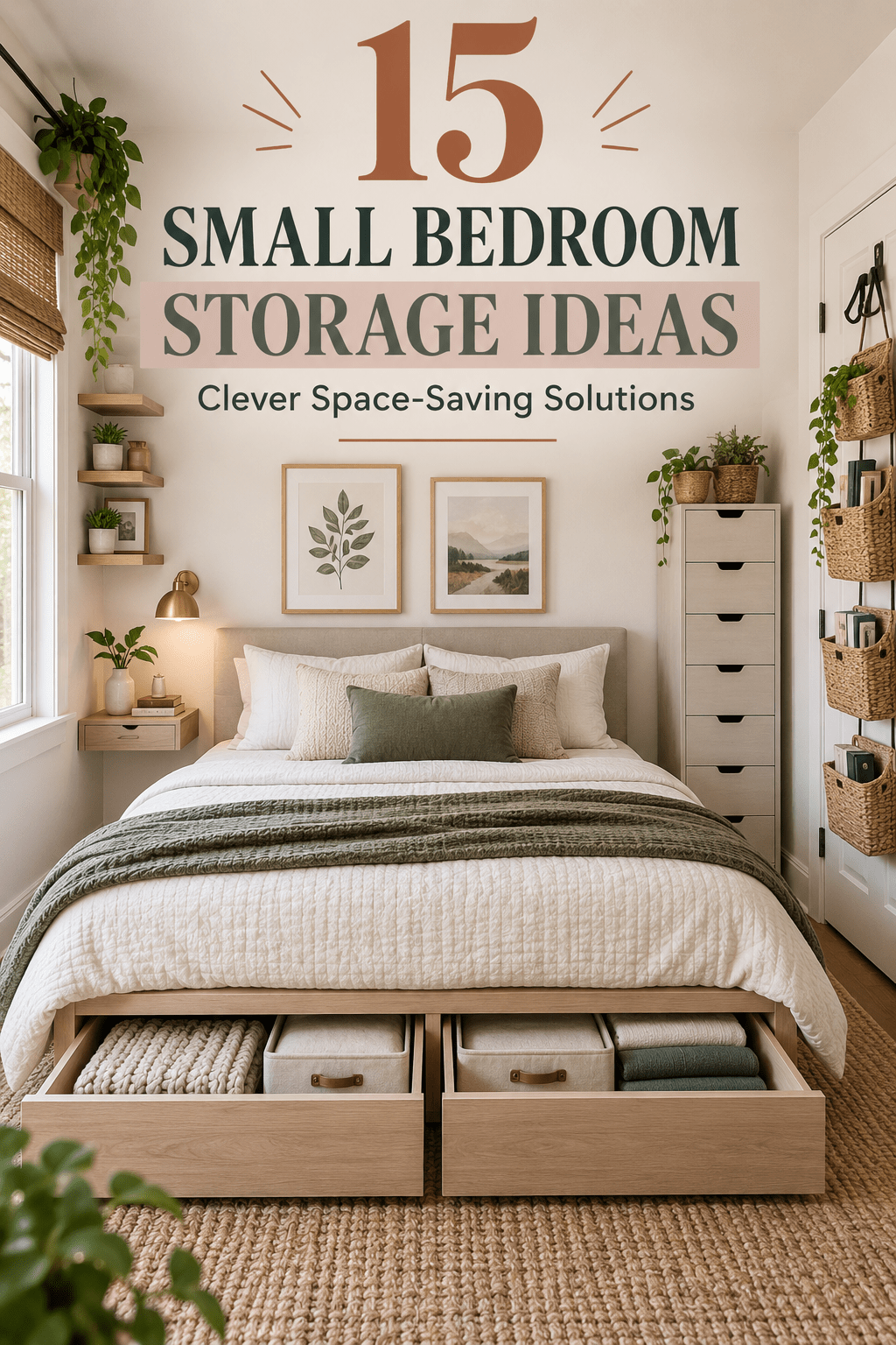 You are currently viewing Small Bedroom Storage Ideas: 15 Clever Space-Saving Solutions