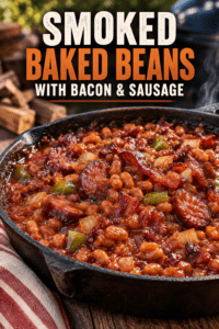Read more about the article Smoked Baked Beans With Bacon & Sausage