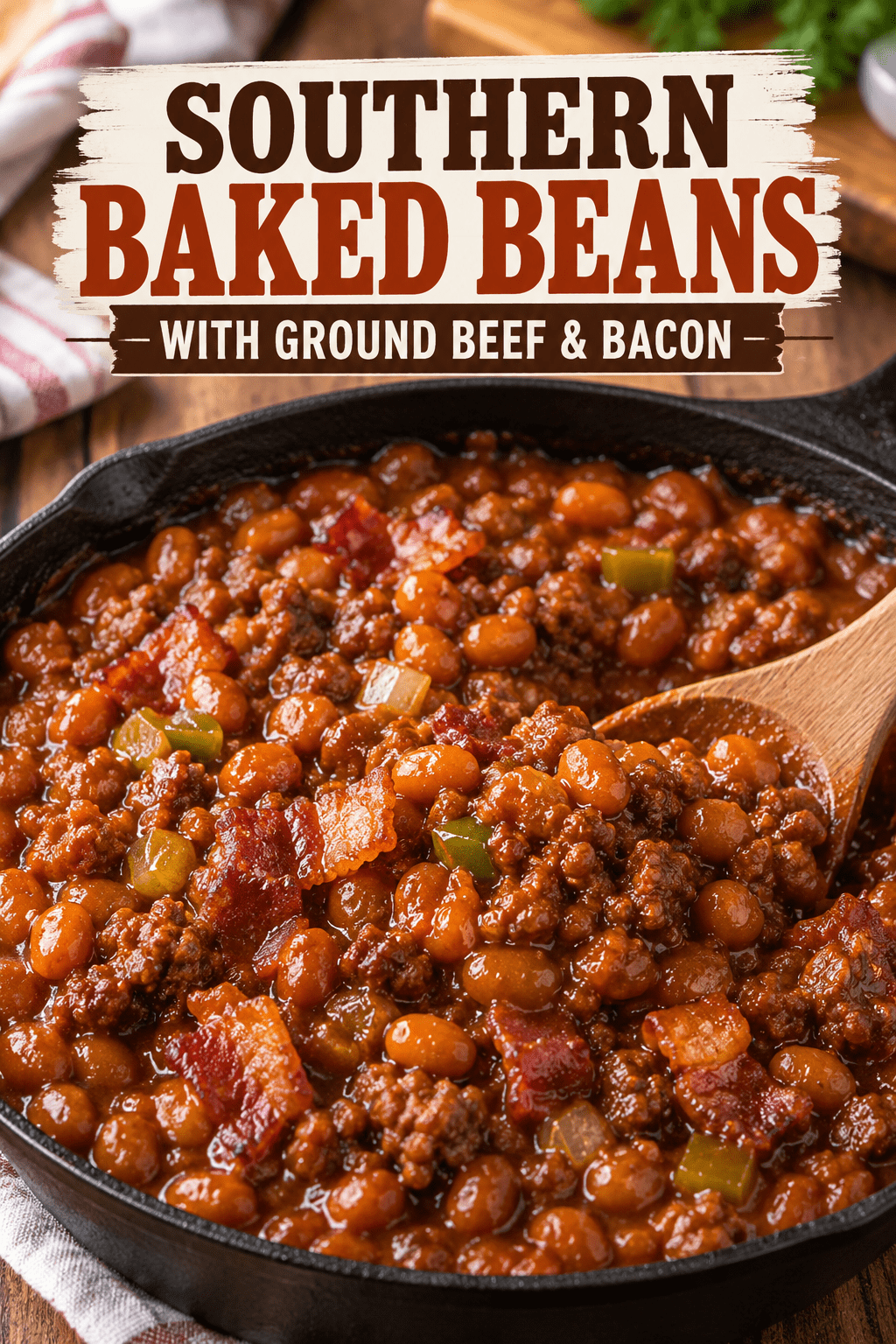 You are currently viewing Southern Baked Beans With Ground Beef and Bacon