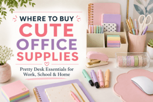 Read more about the article Where to Buy Cute Office Supplies: Pretty Desk Essentials for Work, School & Home