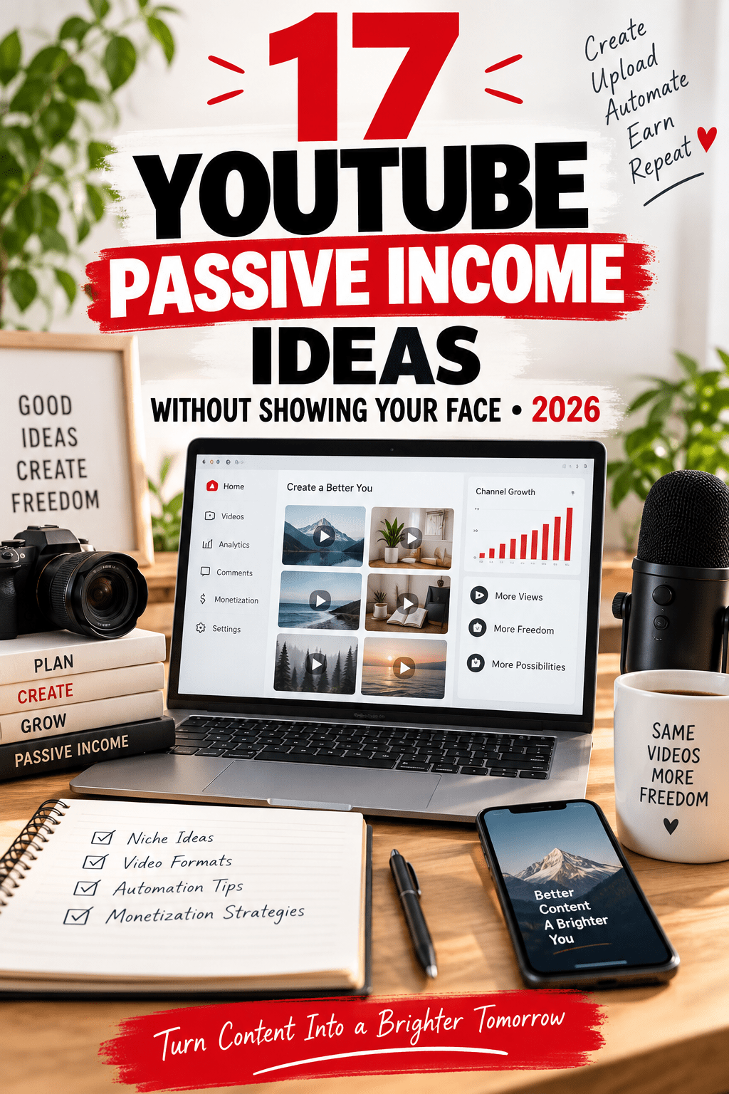 Read more about the article YouTube Passive Income: 17 Faceless Ideas for 2026