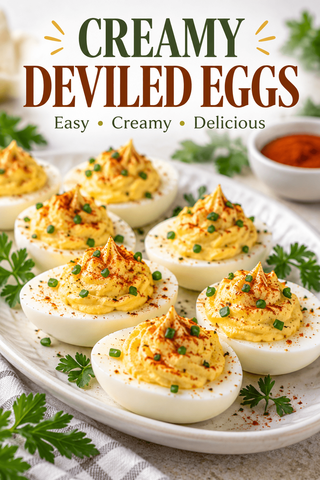 You are currently viewing Creamy Deviled Eggs Recipe With Paprika & Herbs