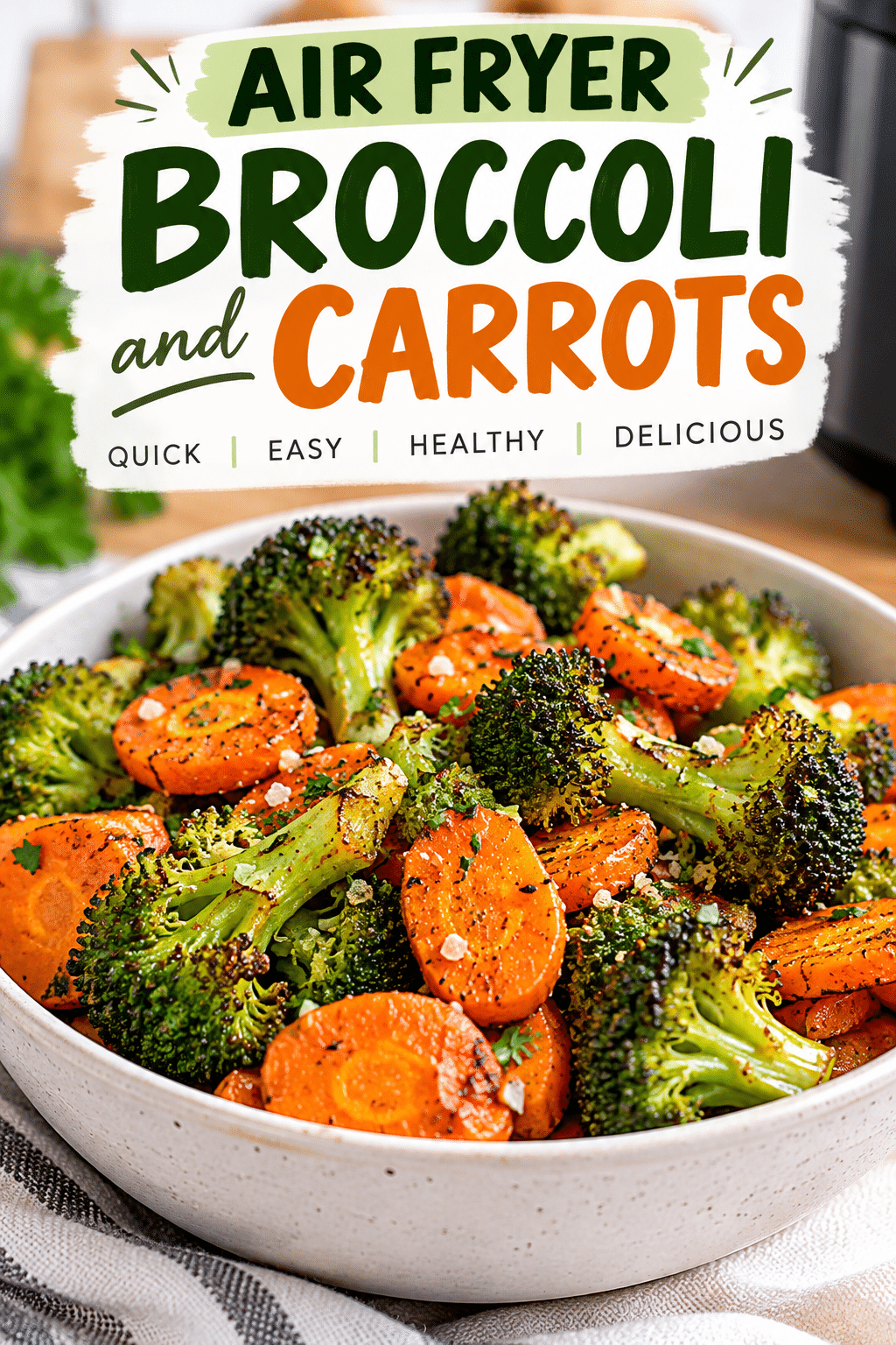 Read more about the article Air Fryer Broccoli and Carrots – Quick & Easy Recipe