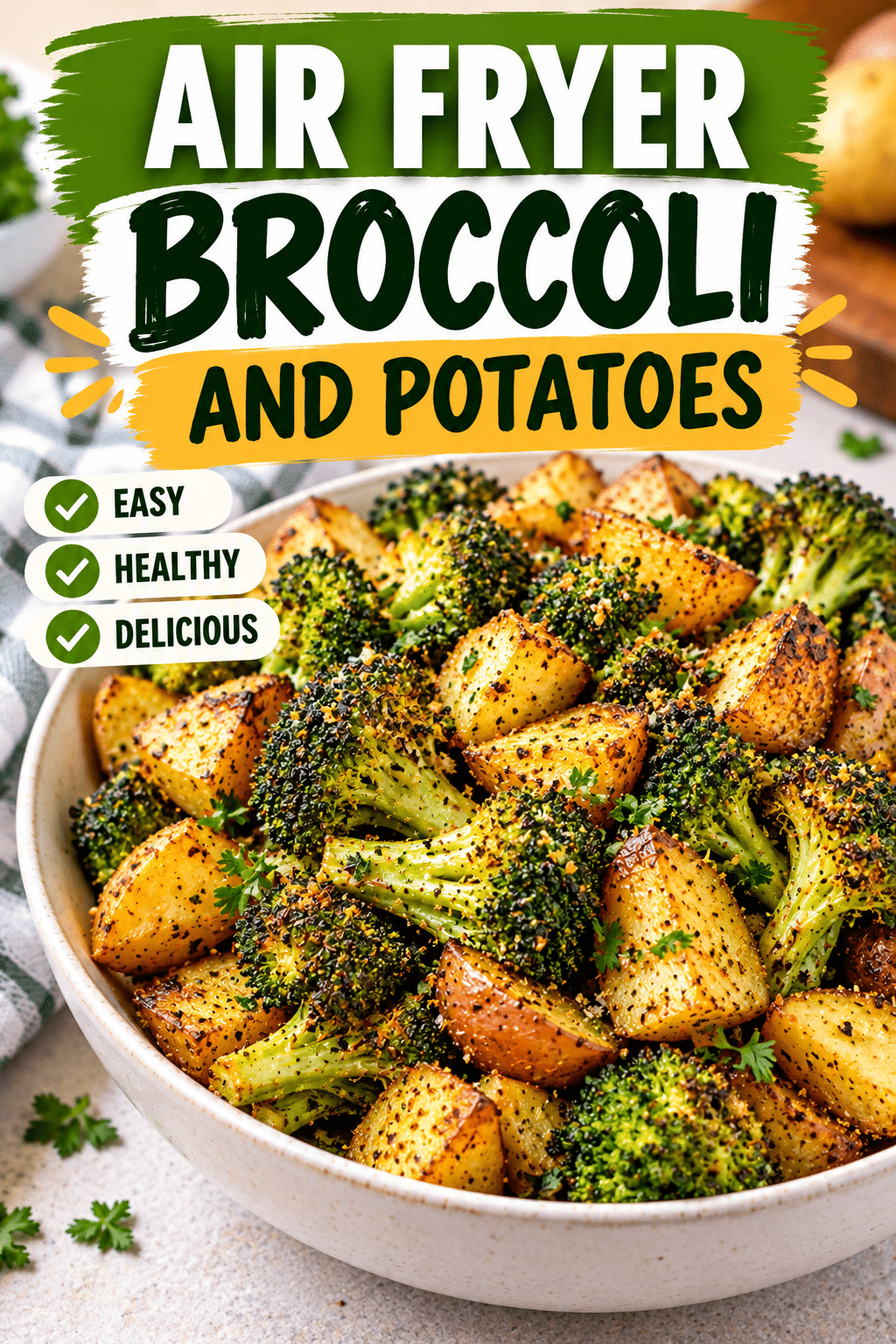 Read more about the article Air Fryer Broccoli and Potatoes – Quick & Easy