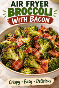 Read more about the article Air Fryer Broccoli with Bacon – Crispy & Easy Recipe