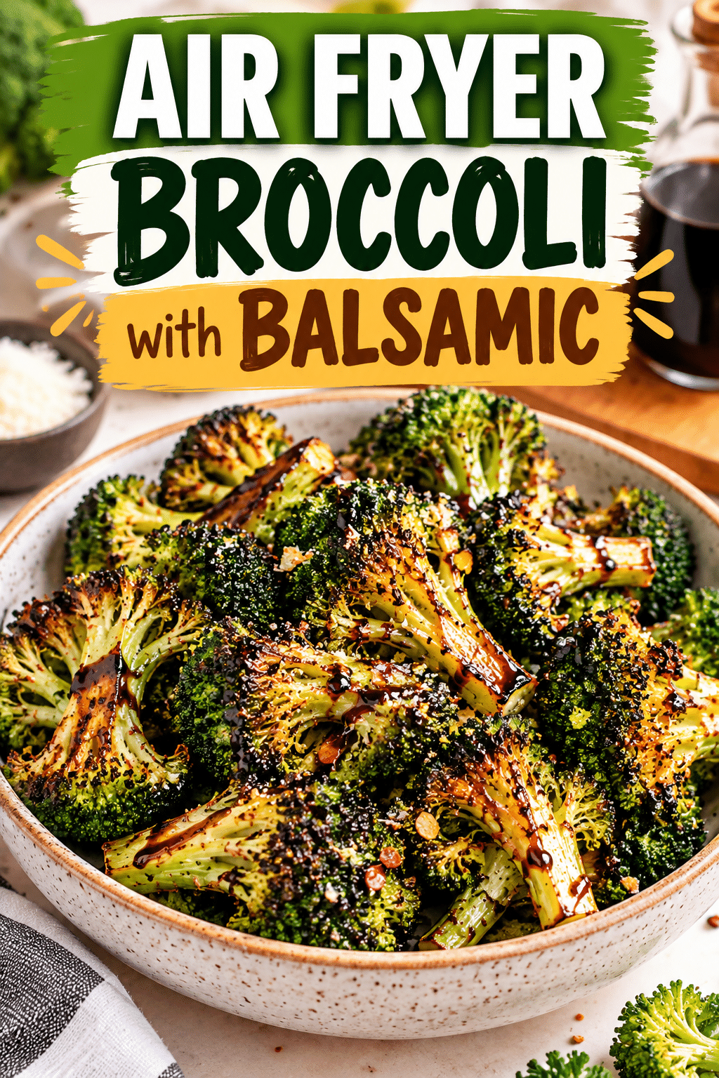 Read more about the article Air Fryer Broccoli with Balsamic Glaze – Easy Recipe