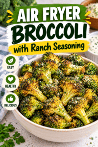 Read more about the article Air Fryer Broccoli with Ranch Seasoning – Easy