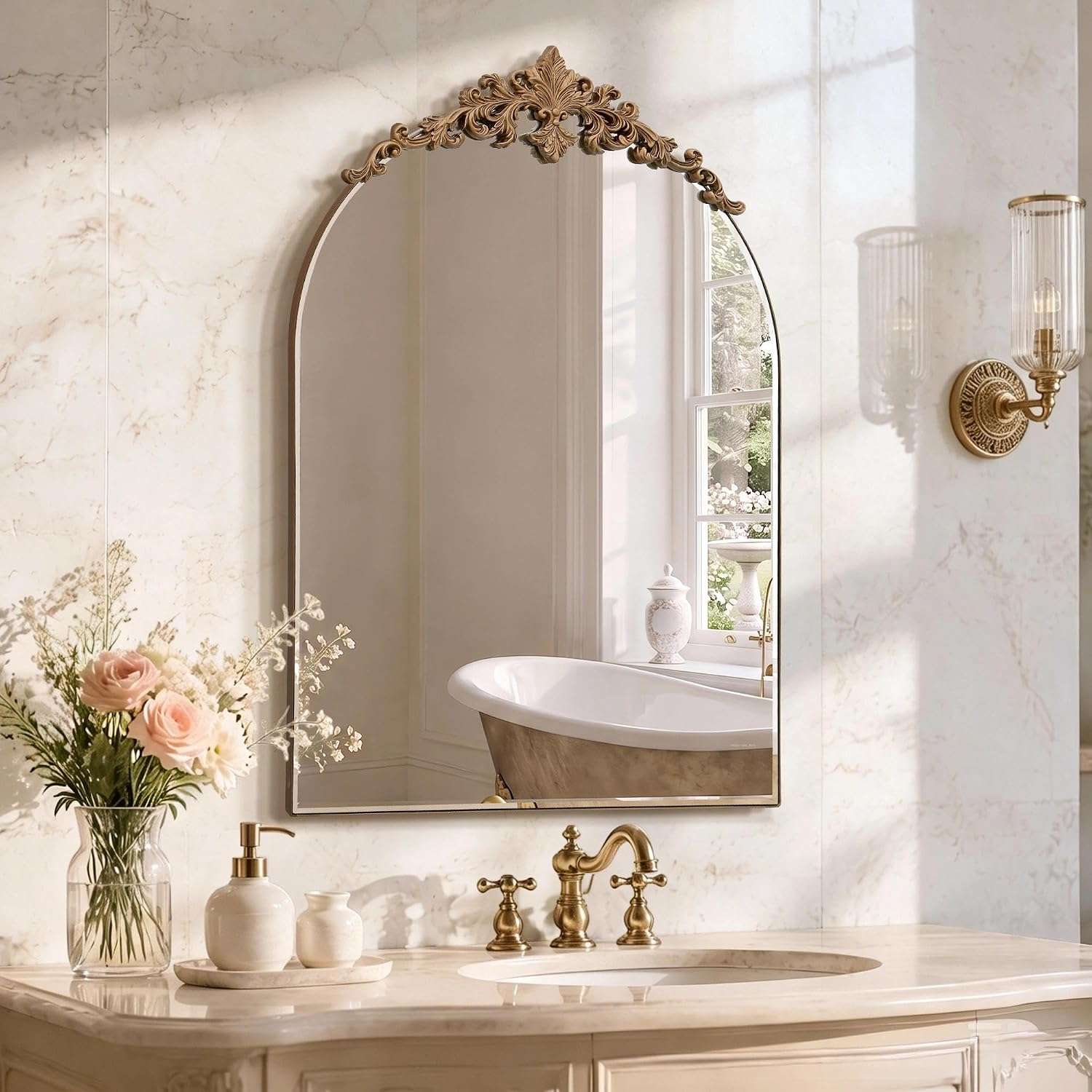 Antique Style Mirror bathroom decor