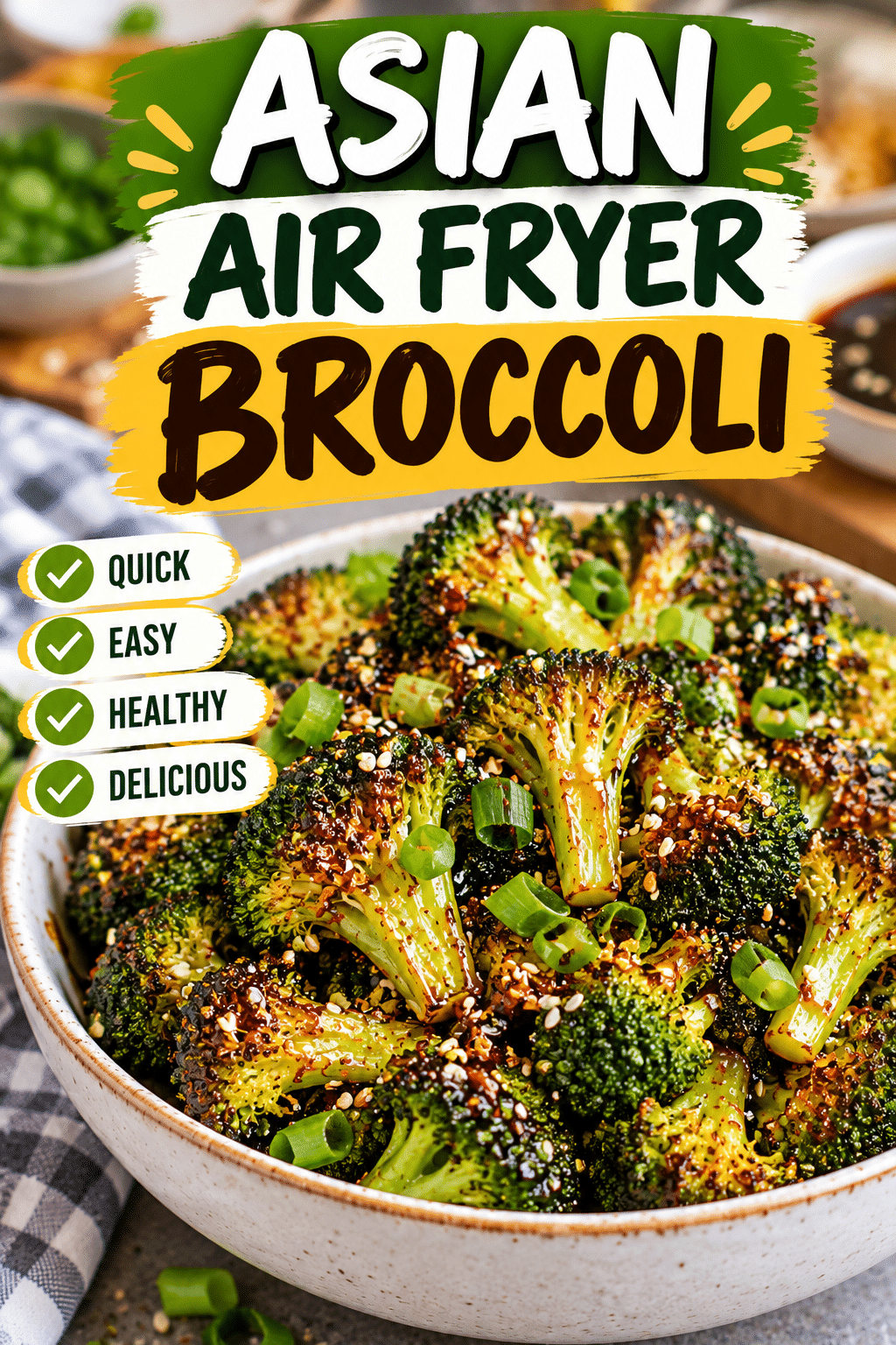 Read more about the article Asian Air Fryer Broccoli – Easy Sesame Soy Recipe