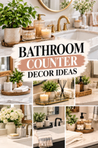 Read more about the article 20 Bathroom Counter Decor Ideas Without the Clutter