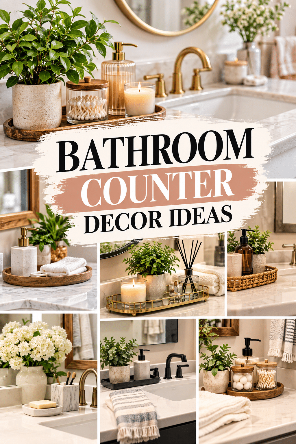 Read more about the article 20 Bathroom Counter Decor Ideas Without the Clutter