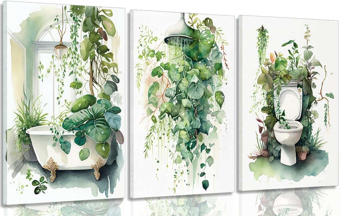 Botanical Wall Art bathroom decor
