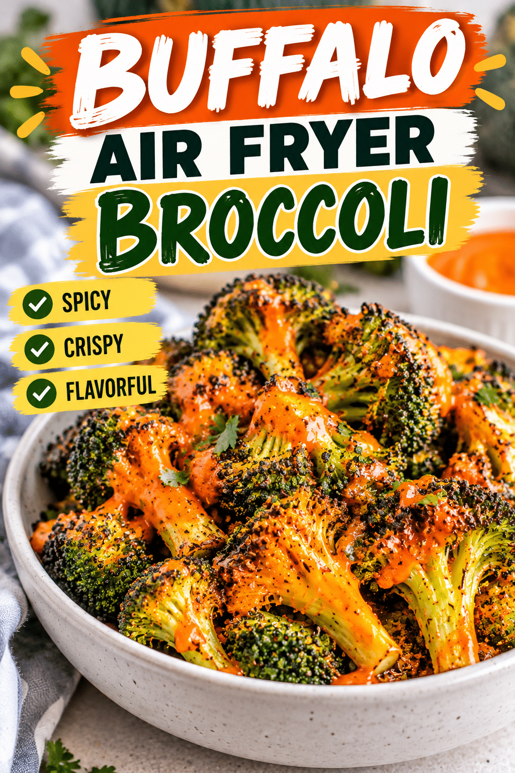 Read more about the article Buffalo Air Fryer Broccoli – Spicy & Crispy Recipe