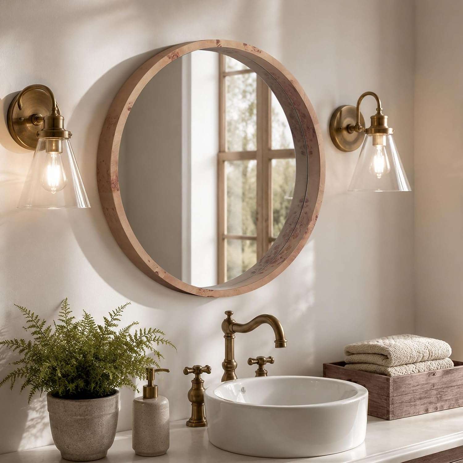 Decorative Mirror bathroom wall decor idea
