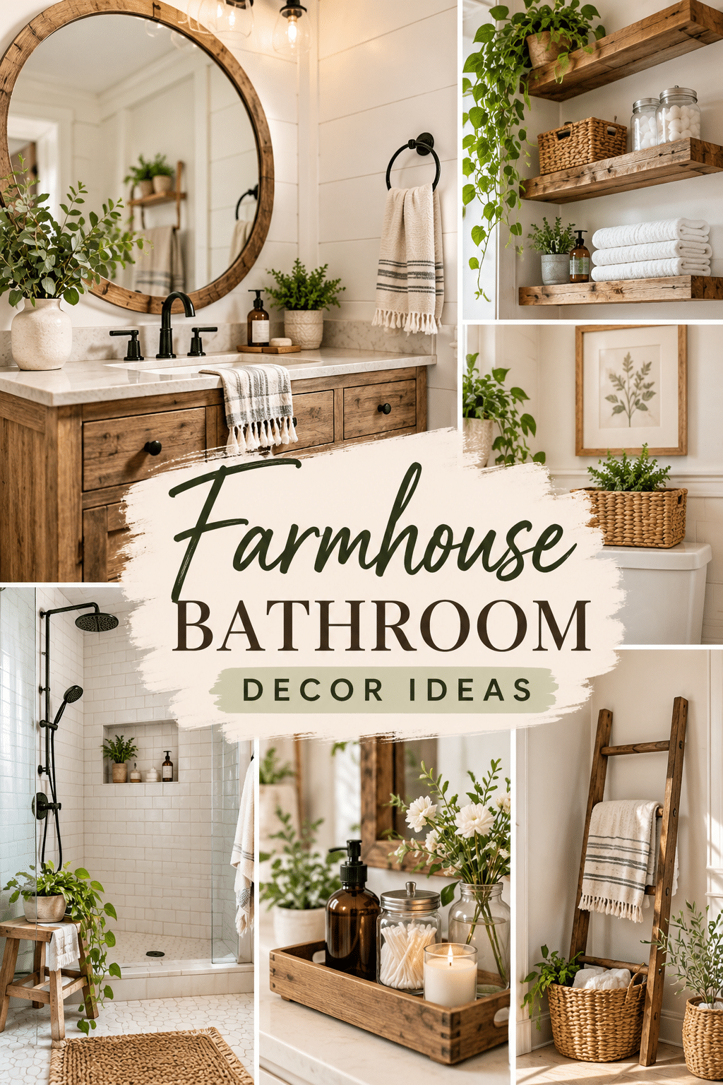 Read more about the article 20 Farmhouse Bathroom Decor Ideas for a Cozy Look