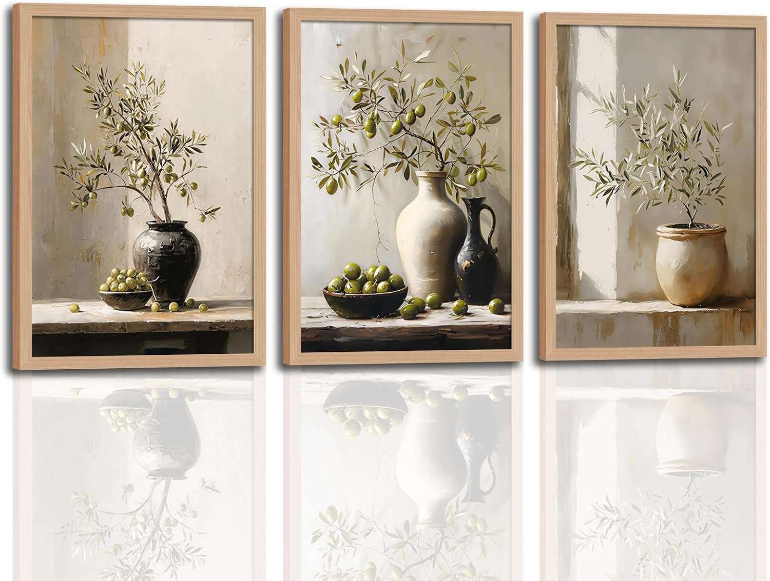 Framed Botanical Art bathroom wall decor idea