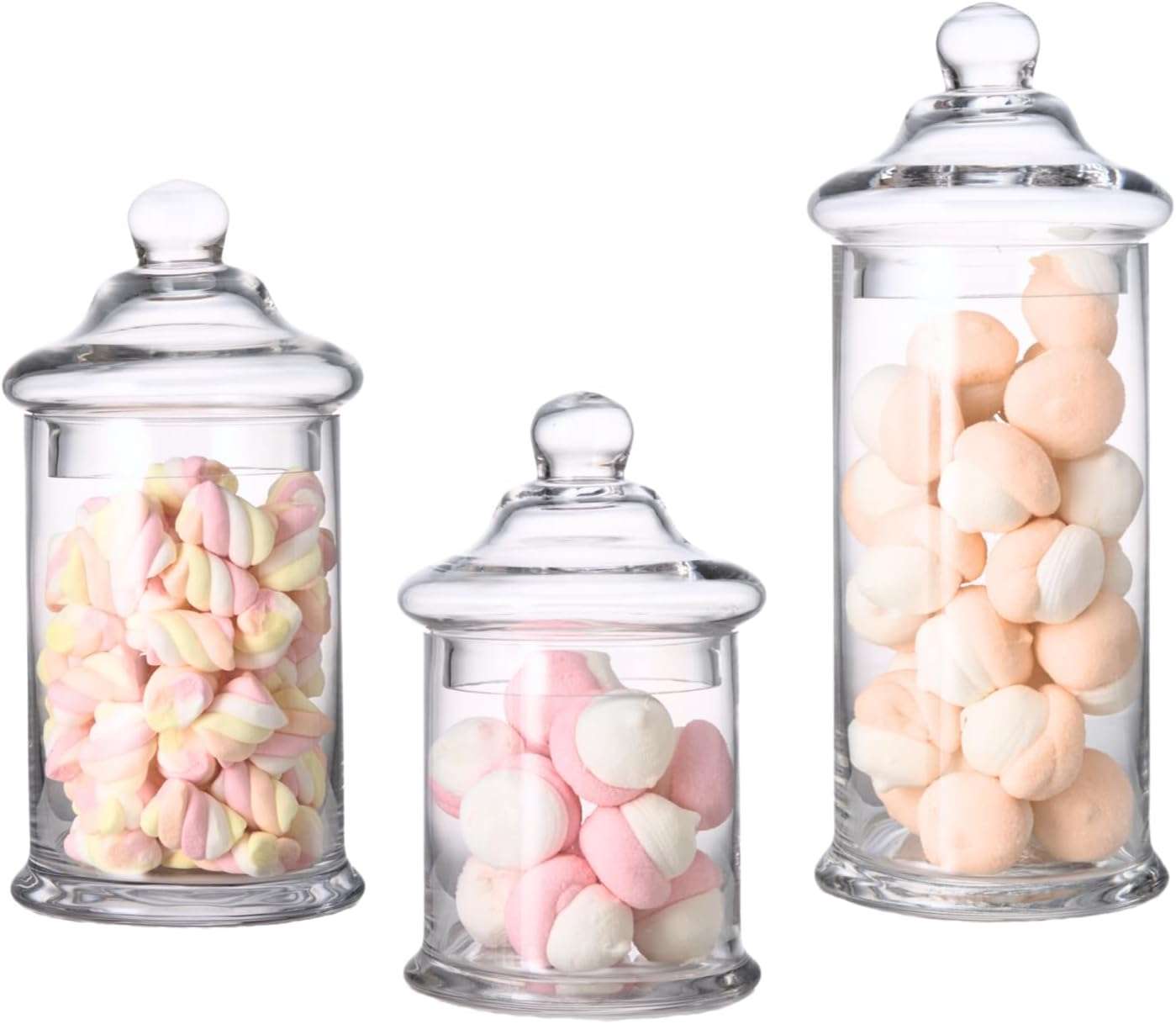Glass Apothecary Jars bathroom decor