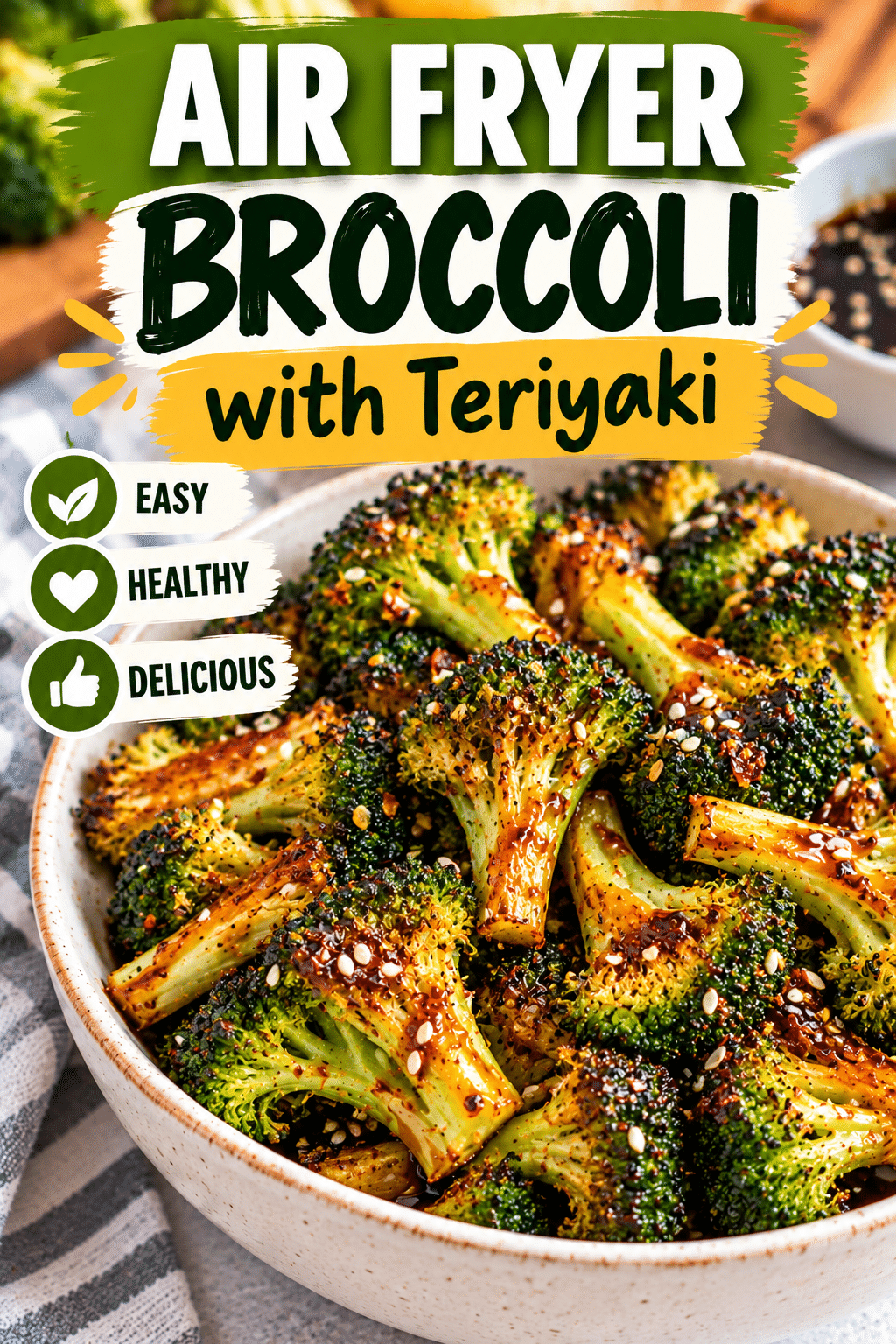 Read more about the article Air Fryer Broccoli with Teriyaki – Easy Recipe