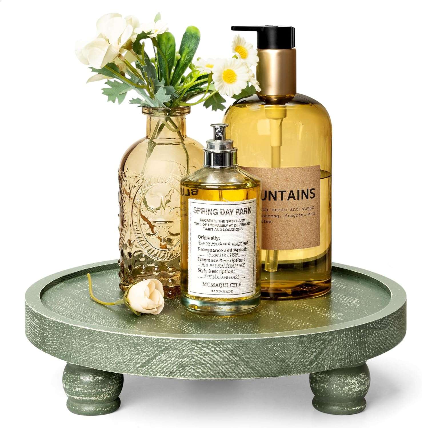 Green Ceramic Accessories bathroom decor