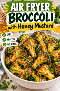 Read more about the article Air Fryer Broccoli with Honey Mustard – Easy