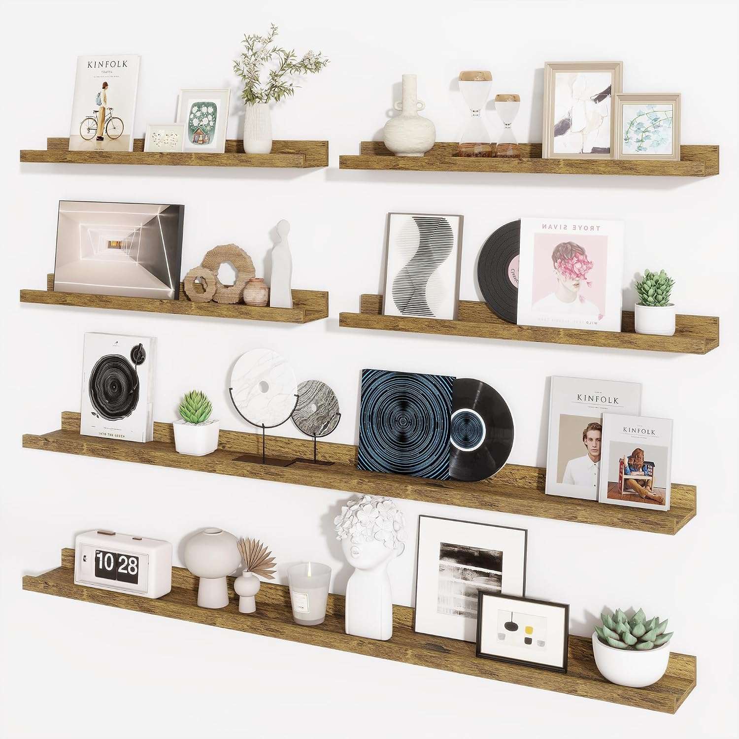 Picture Ledge bathroom wall decor idea