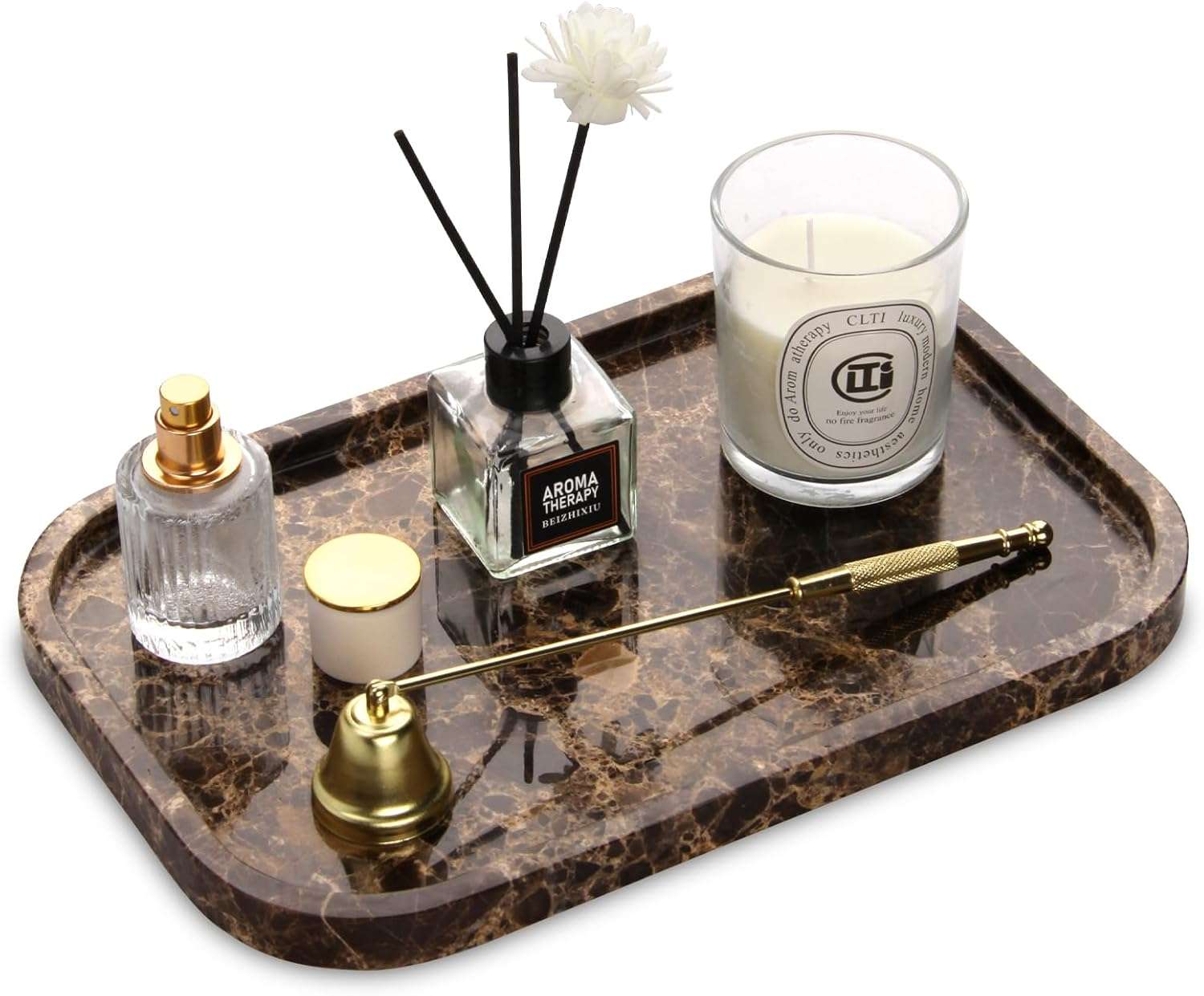 Stone Catchall Dish bathroom decor