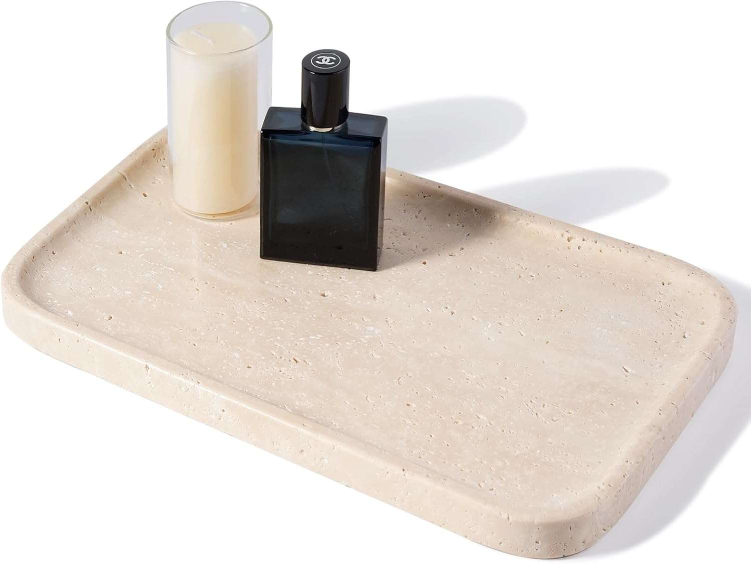 Travertine Look Tray bathroom decor