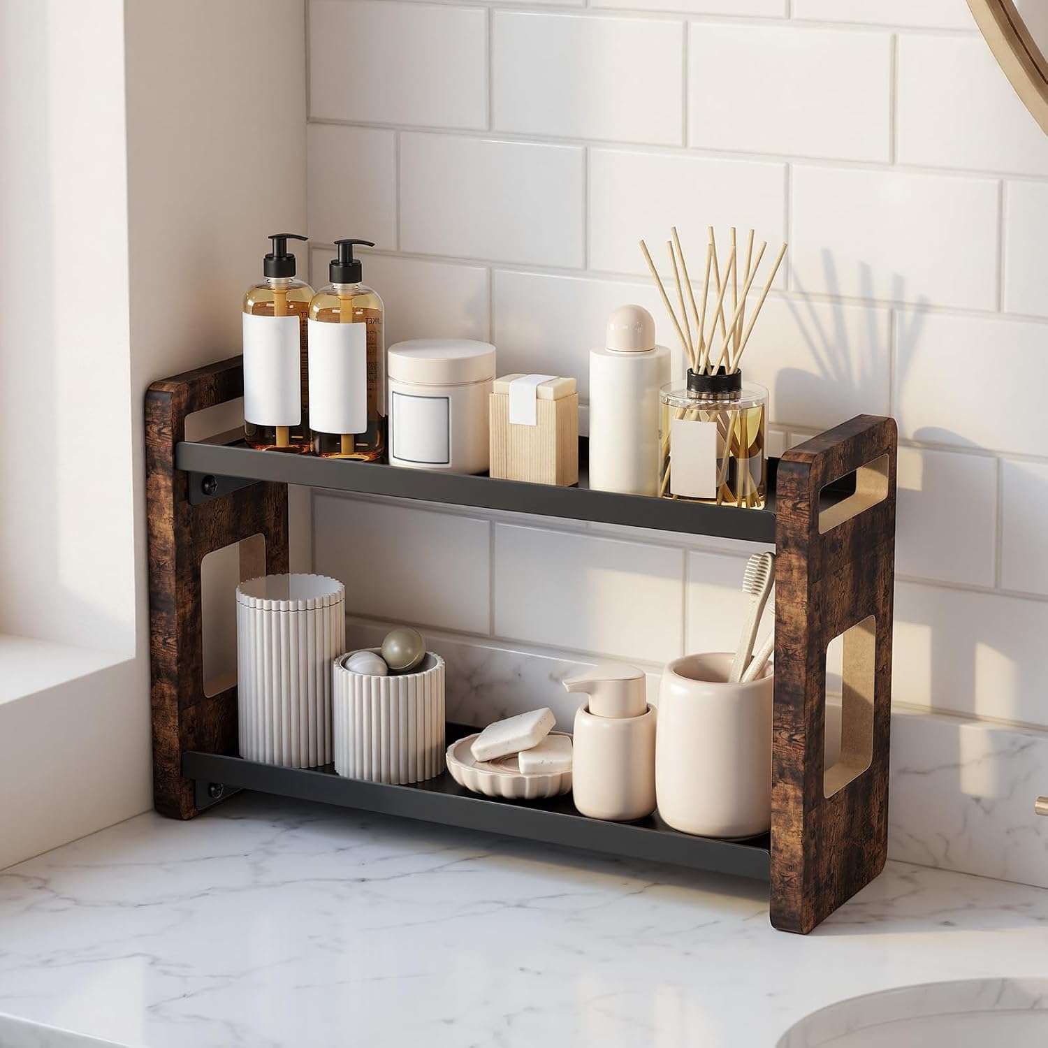 Vertical Countertop Organizer bathroom decor