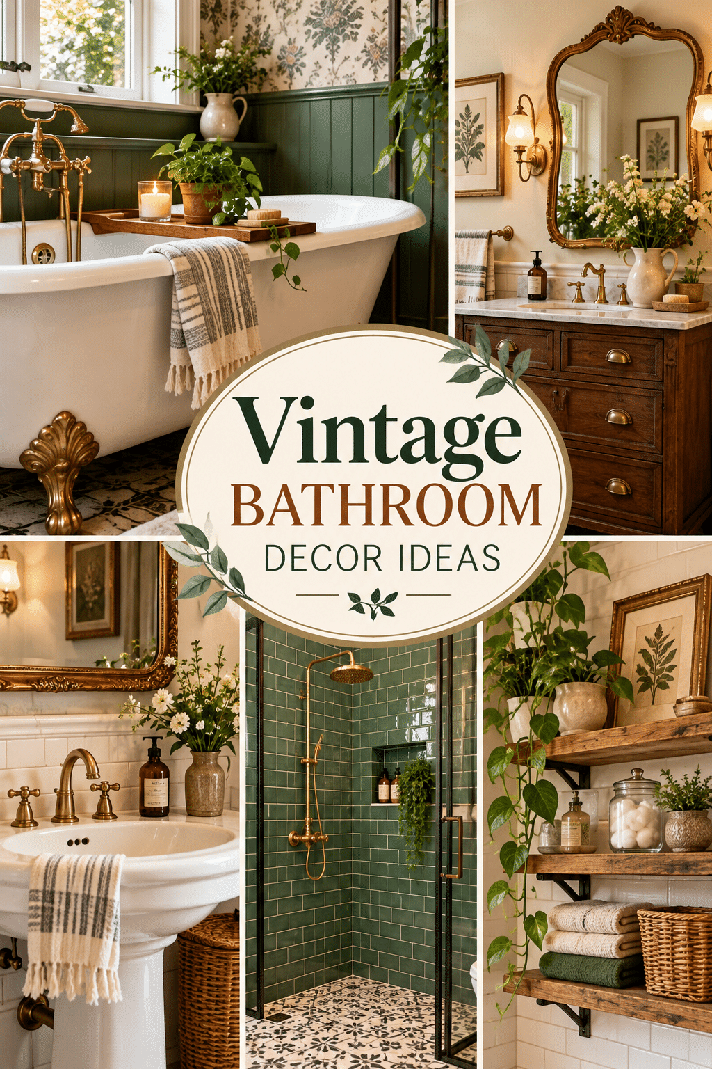 Read more about the article 20 Vintage Bathroom Decor Ideas With Timeless Charm