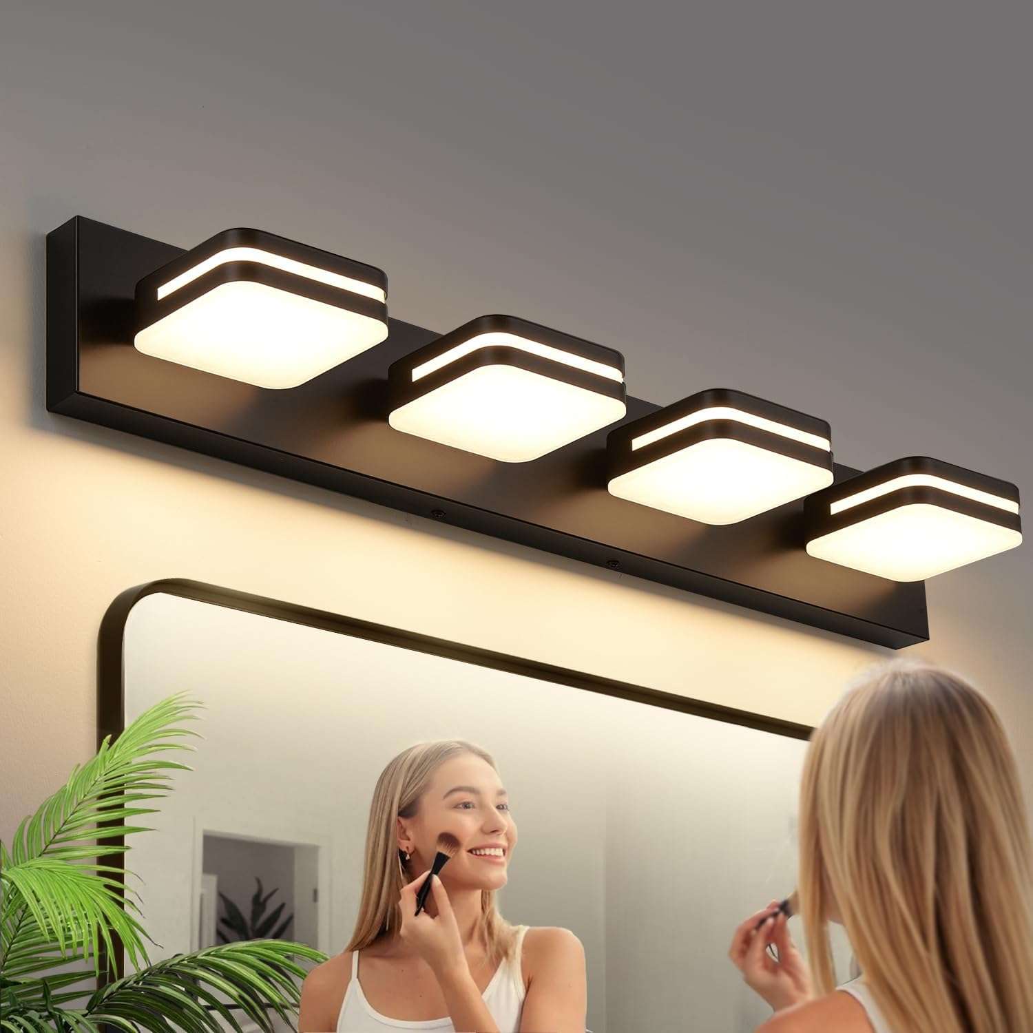 Warm White Lighting bathroom decor